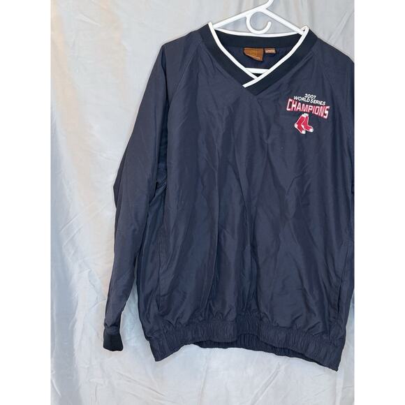 Harriton Champions 2007 WS Boston Red Sox Windbreaker Jacket Size L MLB Pullover - Picture 3 of 6